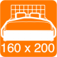 Ліжко двоспальне 160х200