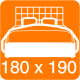Ліжко двоспальне 180х190