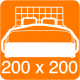 Ліжко двоспальне 200х200