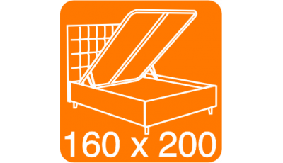 Ліжко з підйомним механізмом 160x200