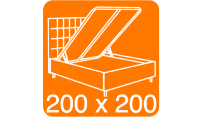 Ліжко з підйомним механізмом 200x200