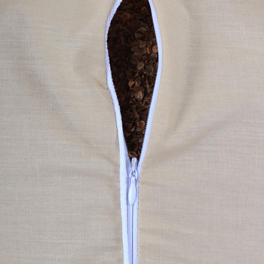 Подушка для сну з Гречаним лушпинням Homefort «Цілюща» (бежевий)