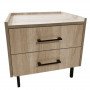 Тумба Homefort приліжкова Стилвуд у стилі ЛОФТ (LOFT) 500x390x490 мм