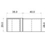 З'єднувач кутовий пластиковий для ламельного каркасу Homefort