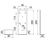 Держатель средний Homefort для кровати, 260х90 мм